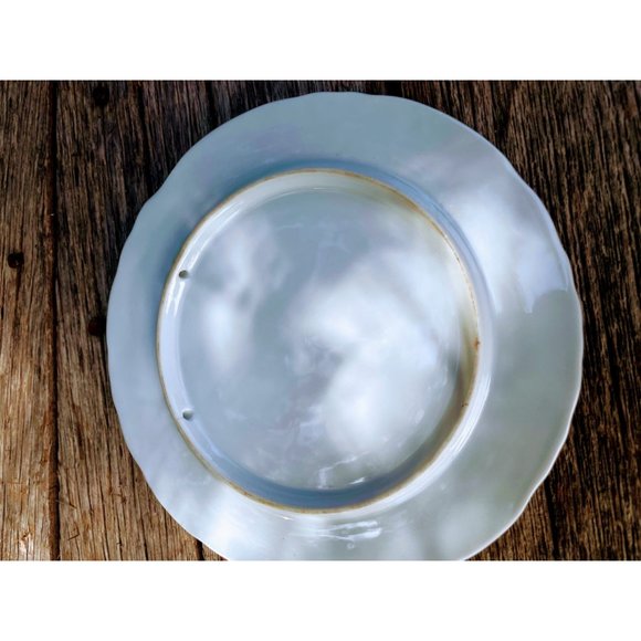 Vintage Tea Trivet Hot Plate Porcelain Fruit Picture - Picture 2 of 7